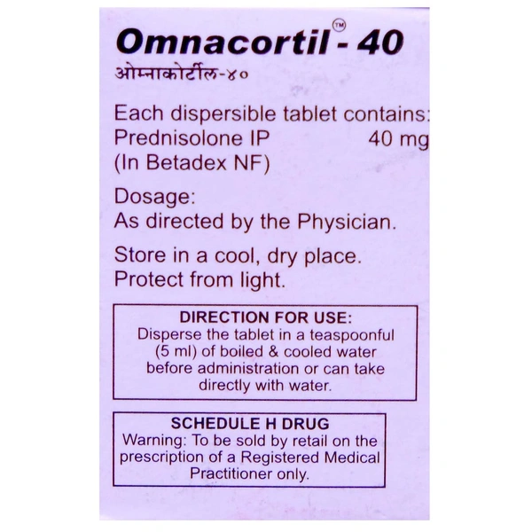 Omnacortil 40 Tablet