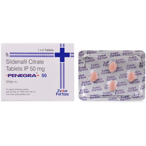 PENEGRA 50MG TABLETS 1*4