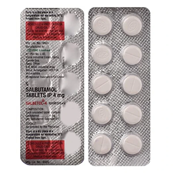 SALBUTOL 4MG TAB 1*10