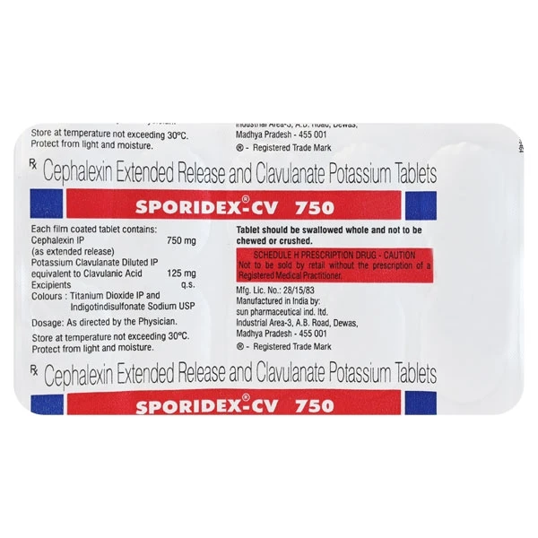 SPORIDEX CV 750 TAB 1*10 1*10