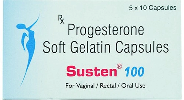 SUSTEN 100MG 1*10