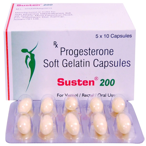 SUSTEN 200MG 1*10