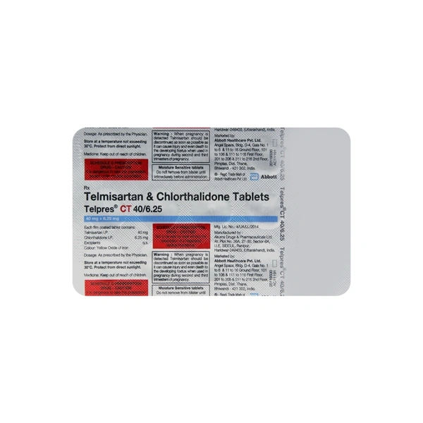 TELPRES CT 40/6.25MG 1*15