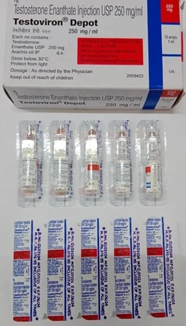 TESTOVIRON DEPOT 250MG 1 VIAL