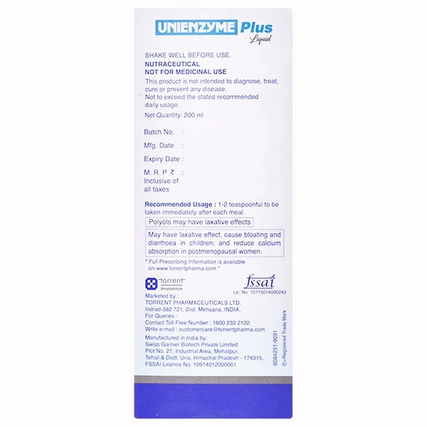 UNIENZYME PLUS  SYP. 200ML