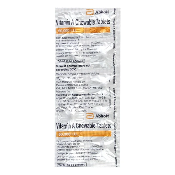 VITAMIN A CHEW TAB 1*10