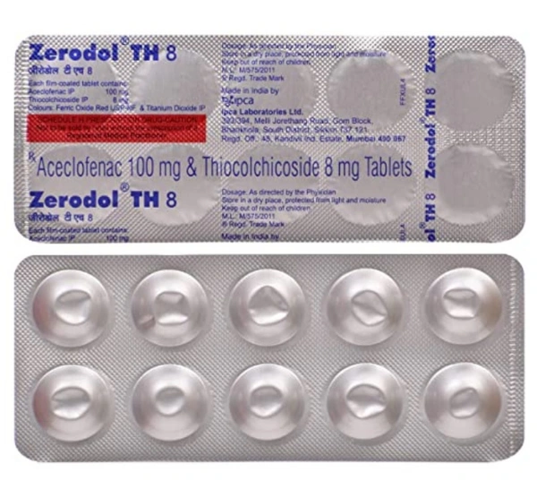 ZERODOL TH 8mg Tablet 10's