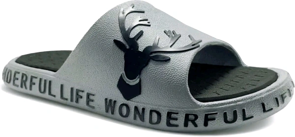 Life Is Wonderful Slides With Synthetic Material For Comfort  - 9