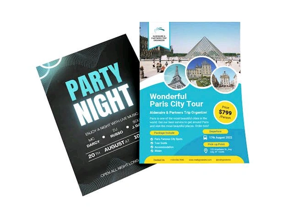 Flyers A4 130Art PAPER- - 5000, Front&Back