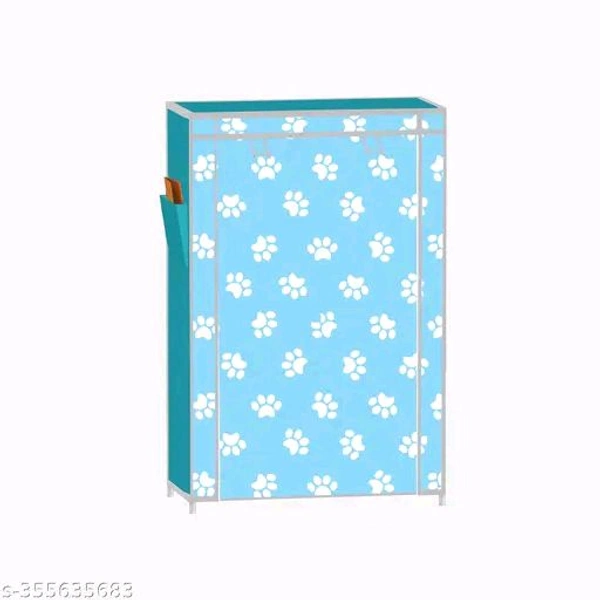 Layer Baby Paw Print Plastic, PVC Almari  - Royal Blue