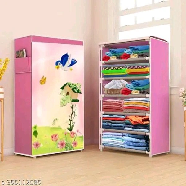 6 Layer SMART PRINT TREE HOUSE CLOTH RACK