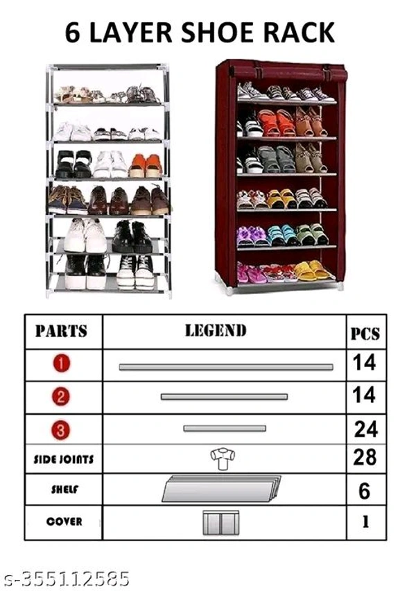 6 Layer SMART PRINT TREE HOUSE CLOTH RACK