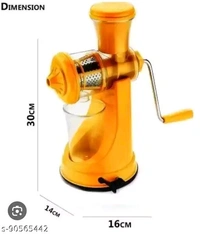 Hand Juicer for Fruits and Vegetables with Steel Handle Vacuum Locking System