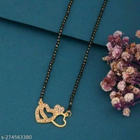 Set of 3 Fancy Traditional Latest Mangalsutra Design For Women