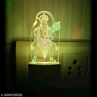 Hanuman LED Night Lamp 3D Illusion Multi Color changing
