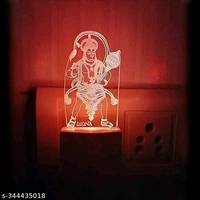 Hanuman LED Night Lamp 3D Illusion Multi Color changing