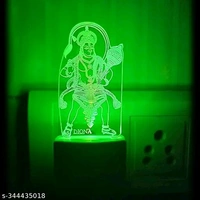 Hanuman LED Night Lamp 3D Illusion Multi Color changing