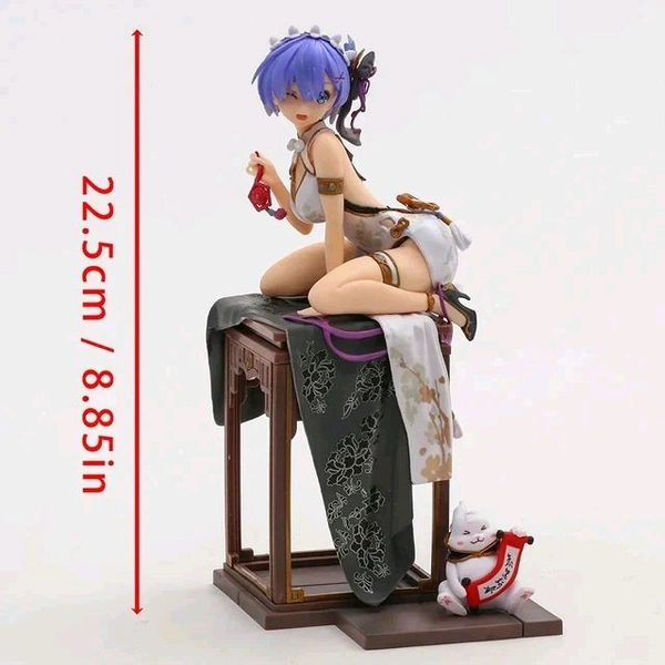 2 Styles 23cm Re Life in a Different World from Zero Rem Elegant Beauty Ver 1/7 Collectible Figure Anime Sexy Beauty Model Toy - 23cm