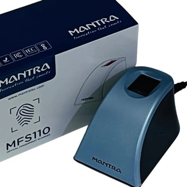 Mantra L1 Device | MFS110 L1 USB Fingerprint Scanner  - Metallic Blue