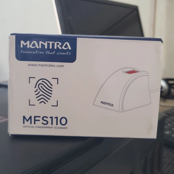 Mantra L1 Device | MFS110 L1 USB Fingerprint Scanner  - Metallic Blue