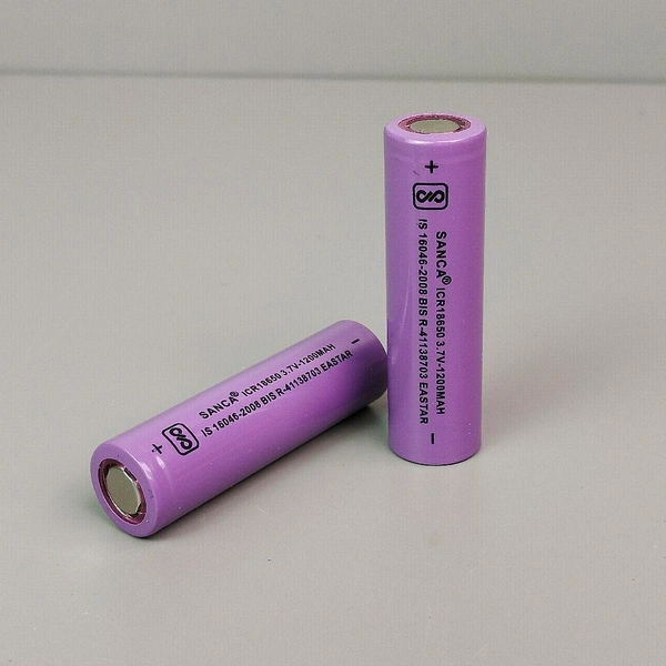 18650 3.7v Lithium Ion Battery 1200MAH 1C