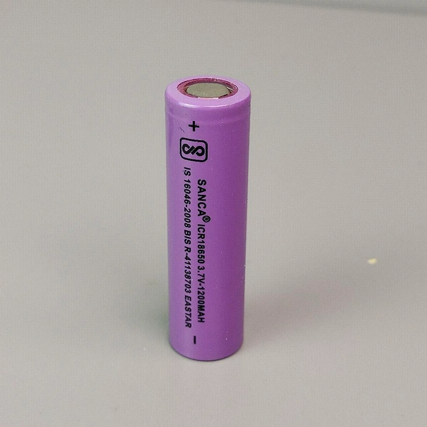 18650 3.7v Lithium Ion Battery 1200MAH 1C