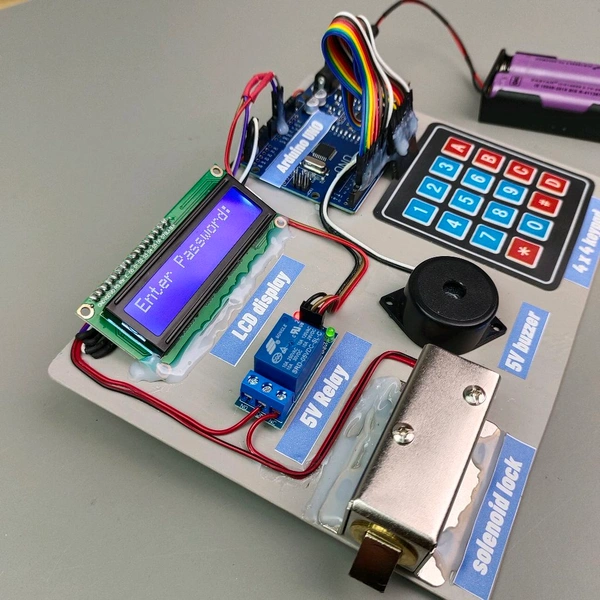 Password Door Lock  - Assembled And Programmed