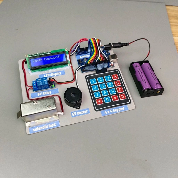 Password Door Lock  - Assembled And Programmed