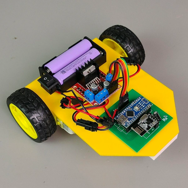 Hand Gesture Controlled Car - Assembled And Programmed