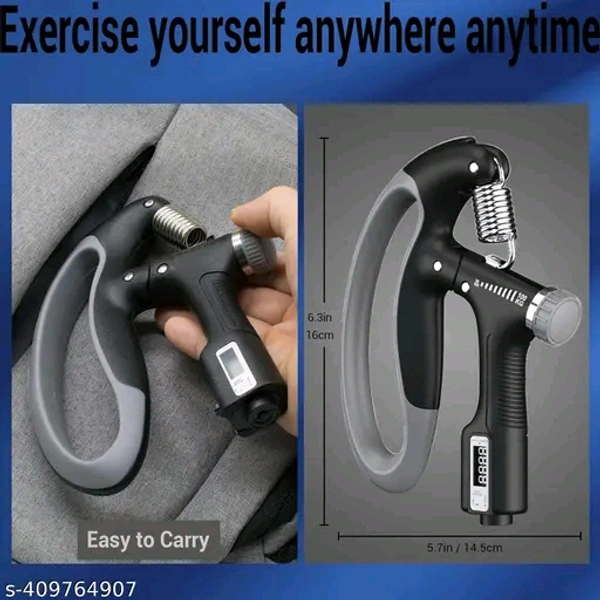 ADONYX Hand Grip Strength Trainer Strengthener Adjustable Resistance 10 to 100 kg Hand Grip/Fitness GripName: ADONYX Hand Grip Strength Trainer Strengthener Adjustable Resistance 10 to 100 kg Hand Grip/Fitness GripNet Quantity (N): 1Adjustable resistance levels: With a range of 10kg to 100kg, you can adjust the resistance levels to meet your individual needs and fitness leve 