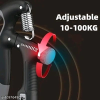 ADONYX Hand Grip Strength Trainer Strengthener Adjustable Resistance 10 to 100 kg Hand Grip/Fitness GripName: ADONYX Hand Grip Strength Trainer Strengthener Adjustable Resistance 10 to 100 kg Hand Grip/Fitness GripNet Quantity (N): 1Adjustable resistance levels: With a range of 10kg to 100kg, you can adjust the resistance levels to meet your individual needs and fitness leve 
