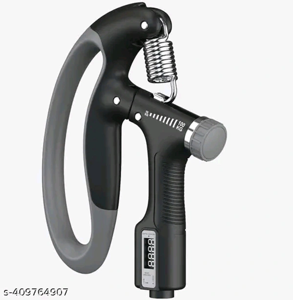 ADONYX Hand Grip Strength Trainer Strengthener Adjustable Resistance 10 to 100 kg Hand Grip/Fitness GripName: ADONYX Hand Grip Strength Trainer Strengthener Adjustable Resistance 10 to 100 kg Hand Grip/Fitness GripNet Quantity (N): 1Adjustable resistance levels: With a range of 10kg to 100kg, you can adjust the resistance levels to meet your individual needs and fitness leve 