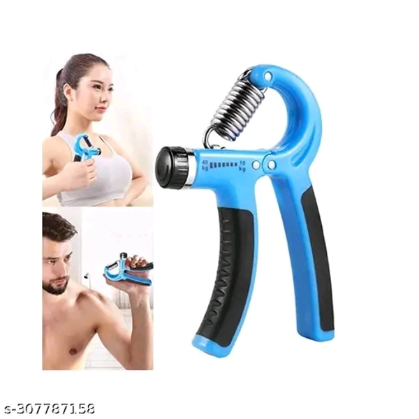 Hand Grip Strength Trainer Strengthener Adjustable Resistance 10 to 60 kg Hand Grip/Fitness GripName:  Hand Grip Strength Trainer Strengthener Adjustable Resistance 10 to 60 kg Hand Grip/Fitness GripNet Quantity (N): 1Adjustable resistance levels: With a range of 10kg to 60kg