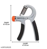 Hand Grip Strength Trainer Strengthener Adjustable Resistance 10 to 60 kg Hand Grip/Fitness GripName:  Hand Grip Strength Trainer Strengthener Adjustable Resistance 10 to 60 kg Hand Grip/Fitness GripNet Quantity (N): 1Adjustable resistance levels: With a range of 10kg to 60kg