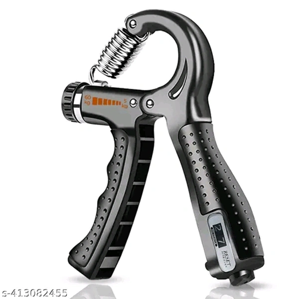 Hand Grip Strength Trainer Strengthener Adjustable Resistance 10 to 60 kg Hand Grip/Fitness GripName:  Hand Grip Strength Trainer Strengthener Adjustable Resistance 10 to 60 kg Hand Grip/Fitness GripNet Quantity (N): 1Adjustable resistance levels: With a range of 10kg to 60kg