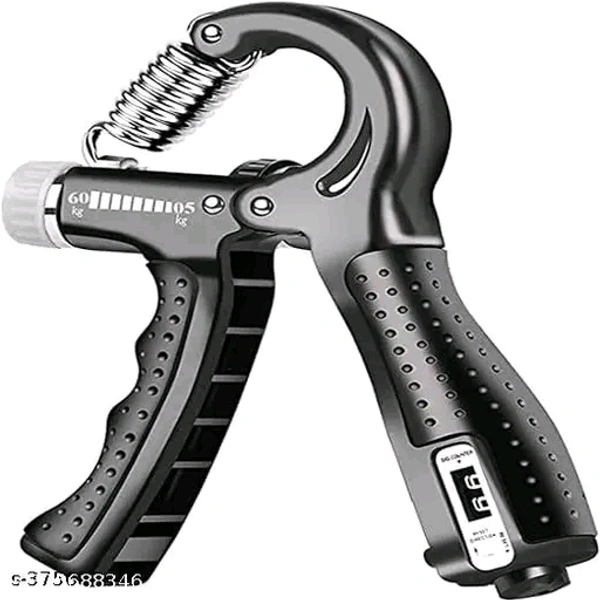 Hand Grip Strength Trainer Strengthener Adjustable Resistance 10 to 60 kg Hand Grip/Fitness GripName:  Hand Grip Strength Trainer Strengthener Adjustable Resistance 10 to 60 kg Hand Grip/Fitness GripNet Quantity (N): 1Adjustable resistance levels: With a range of 10kg to 60kg