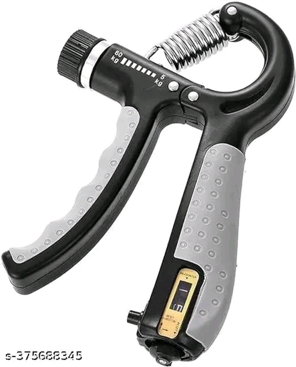 Hand Grip Strength Trainer Strengthener Adjustable Resistance 10 to 60 kg Hand Grip/Fitness GripName:  Hand Grip Strength Trainer Strengthener Adjustable Resistance 10 to 60 kg Hand Grip/Fitness GripNet Quantity (N): 1Adjustable resistance levels: With a range of 10kg to 60kg