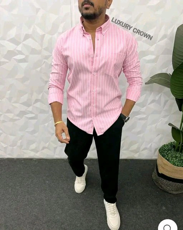 Men's Striped Shirts - XL