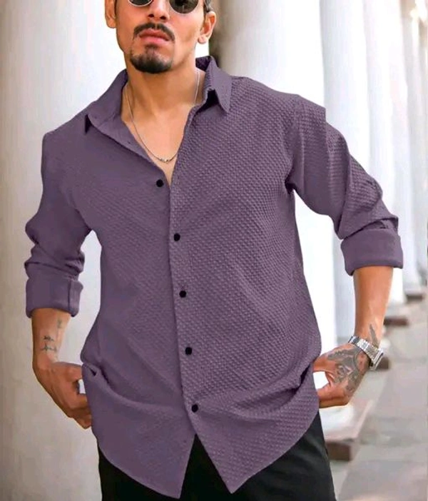 Pretty Fashionable Men Popcorn Shirts - S