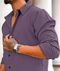 Pretty Fashionable Men Popcorn Shirts - S