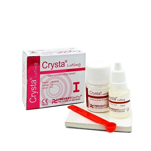 Prevest Denpro  Prevest Crysta GIC Luting ITranslucent fine Particle Glass Ionomer Luting Cement