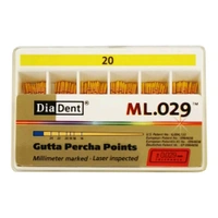 Diadent Gutta Percha Points 2%2% GP Points Precision obturation, adaptable to various methods - Gutta Percha Points - 2% # 30