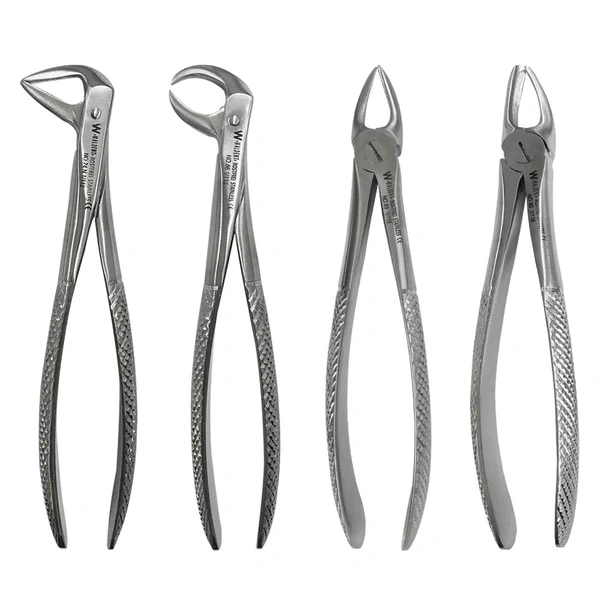Walldent Waldent Extraction Forceps Kit Set of 12 (K1/1)Upper and Lower Extraction Forceps made of high-grade Stainless Steel.