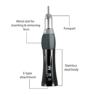 Walldent Waldent Straight Handpiece Special Edition - Black (W-134)Ergonomic design for the comfortable grip