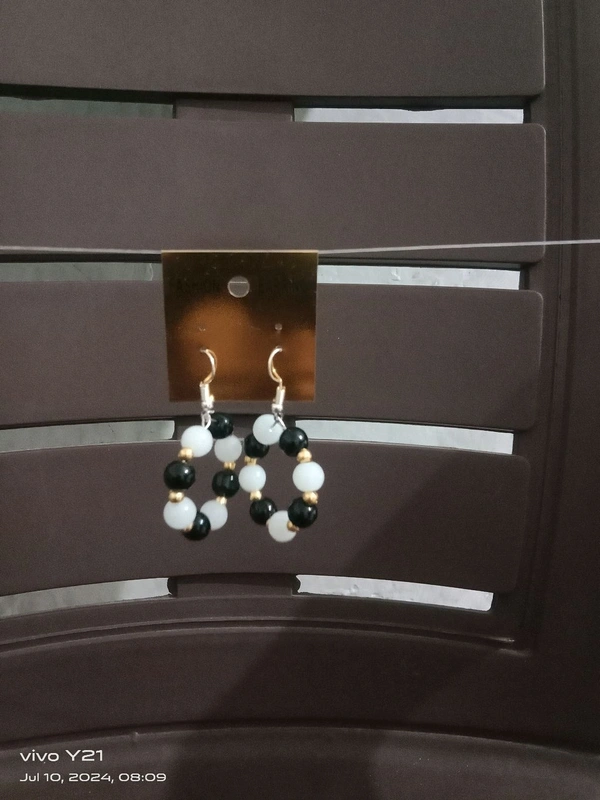 Hoop Earrings  - Black