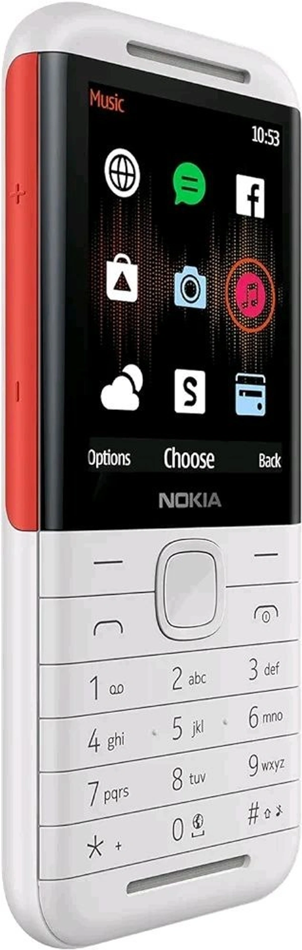 Nokia 5310 Dual SIM Keypad Phone with MP3 Player, Wireless FM Radio and Rear Camera with Flash - Red