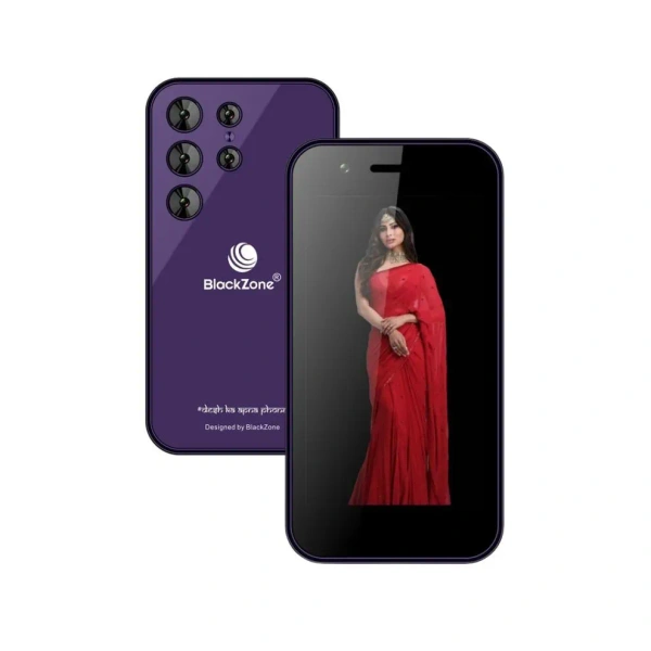 BlackZone Miniature 3GB RAM 16 GB ROM 8 MP Triple Rear Camera - Purple