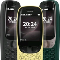 Nokia 6310 Dual SIM Keypad Phone with a 2.8” Screen, Wireless FM Radio and Rear Camera with Flash - Spring Green