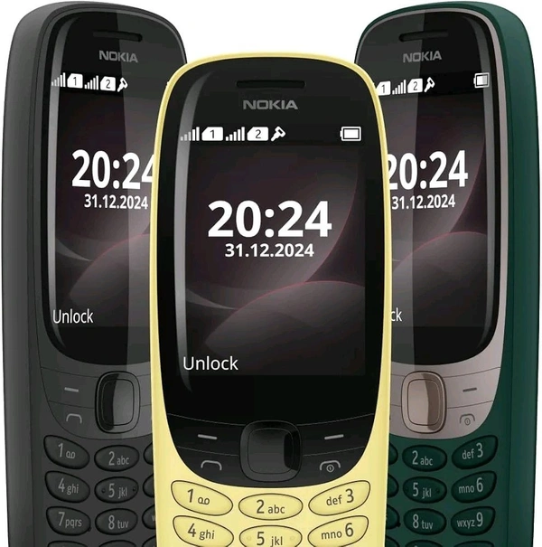 Nokia 6310 Dual SIM Keypad Phone with a 2.8” Screen, Wireless FM Radio and Rear Camera with Flash - Spring Green