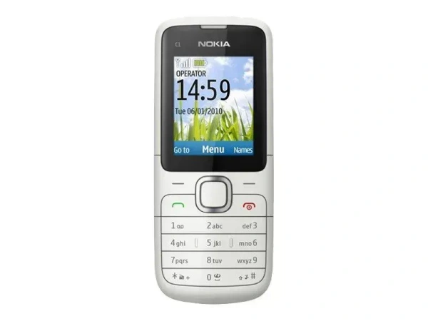 Nokia C1-01 Feature Phone With Battery & Charger Renewed - White